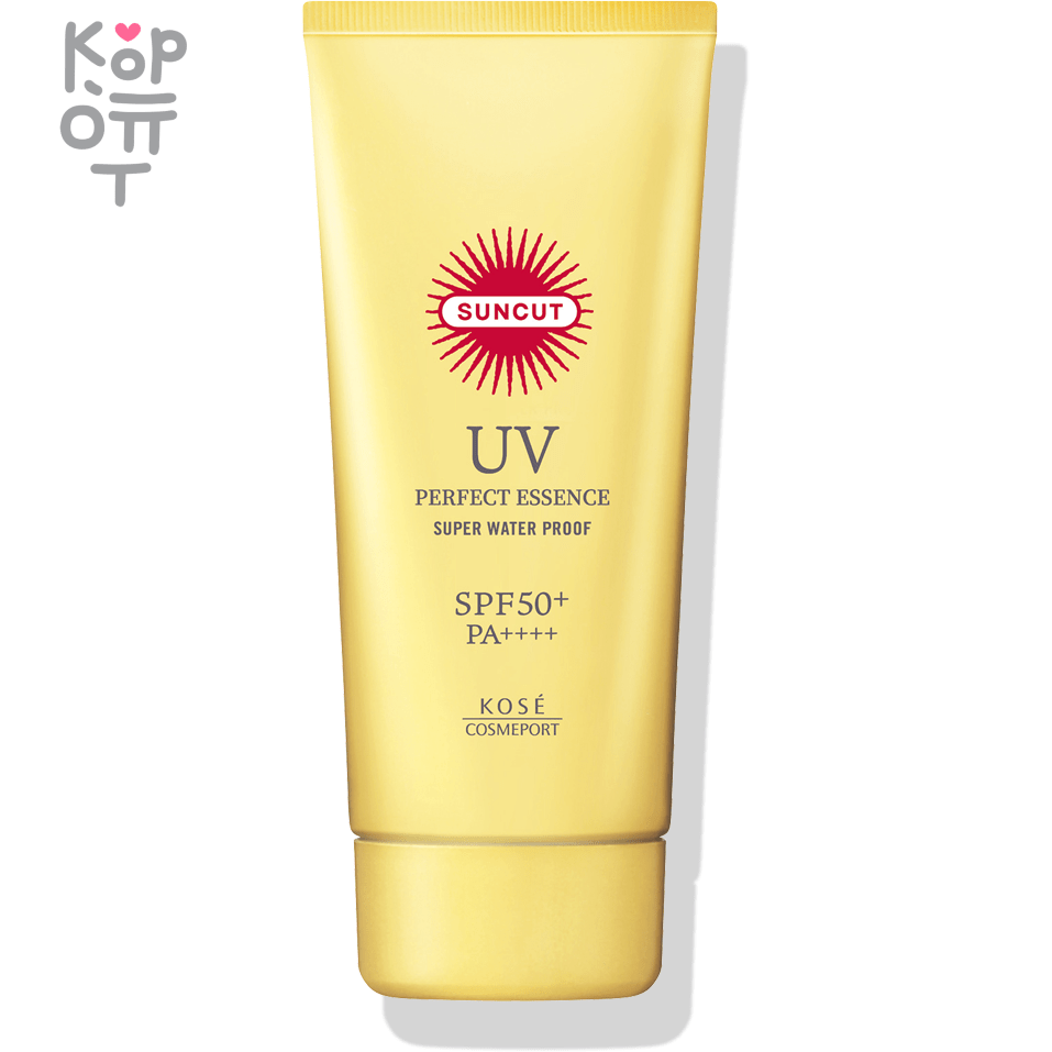 KOSE SOFTYMO Suncut UV Essence - Суперводостойкая смягчающая солнцезащитная эссенция для лица и тела SPF 50+ PA++++.