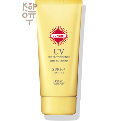KOSE SOFTYMO Suncut UV Essence - Суперводостойкая смягчающая солнцезащитная эссенция для лица и тела SPF 50+ PA++++.