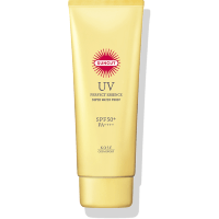 KOSE SOFTYMO Suncut UV Essence - Суперводостойкая смягчающая солнцезащитная эссенция для лица и тела SPF 50+ PA++++.