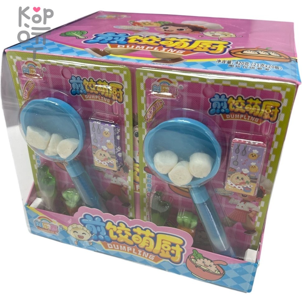 Конфеты Шефская сковородка - Зефир с шипучкой и мармеладом, купить с доставкой на дом фото 1 &mdash; Корейские товары для всей семьи(КорОпт)