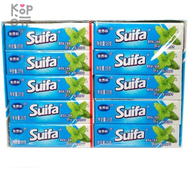 Жевательная резинка Suifa со вкусом Мяты, 25гр. — Корейские товары для всей семьи(КорОпт)