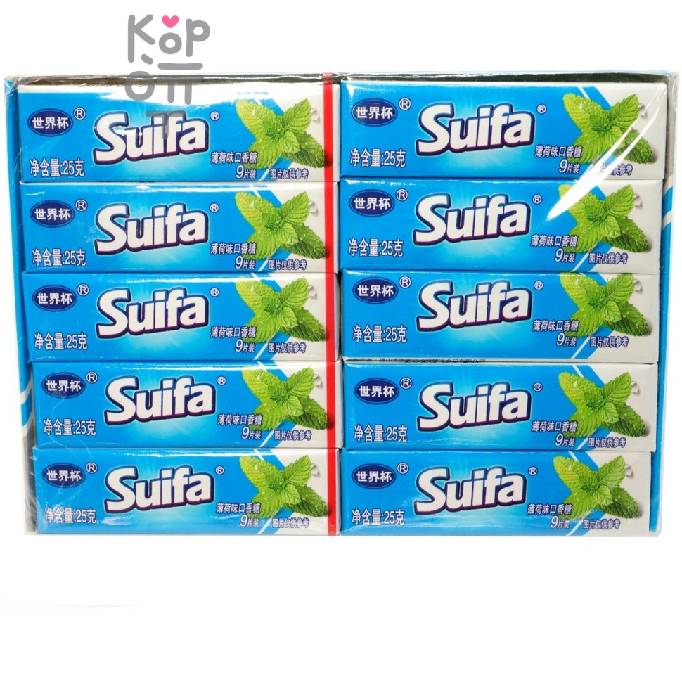 Жевательная резинка Suifa со вкусом Мяты, 25гр.