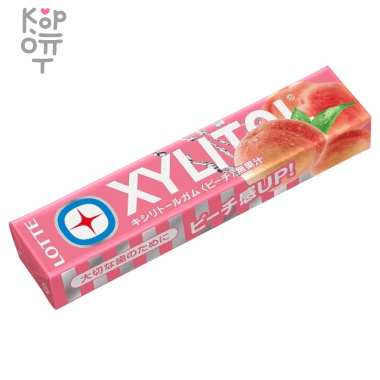Lotte Xylitol - Резинка жевательная Персик 21гр. — Корейские товары для всей семьи(КорОпт)