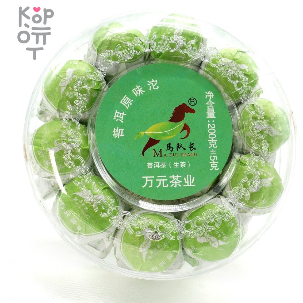 Чай Пуэр с маленькими Пуэриками - Капитан Ма - Зеленый Туо, 200гр., купить с доставкой на дом фото 1 — Корейские товары для всей семьи(КорОпт)