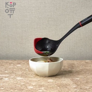 HappyCall Edge Силиконовый Черпак с краевым сливом, 33*10,3см. — Корейские товары для всей семьи(КорОпт)