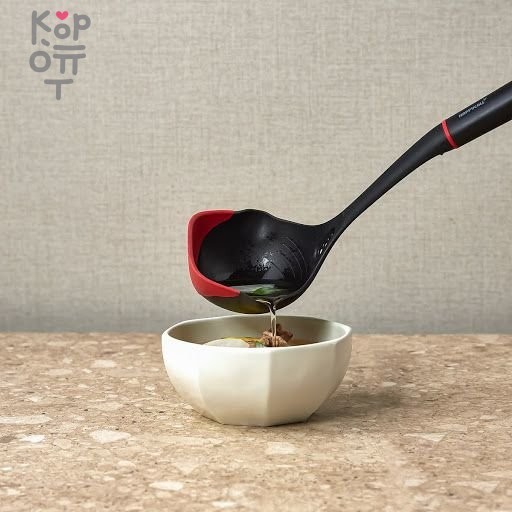 HappyCall Edge Силиконовый Черпак с краевым сливом, 33*10,3см., купить с доставкой на дом фото 1 — Корейские товары для всей семьи(КорОпт)