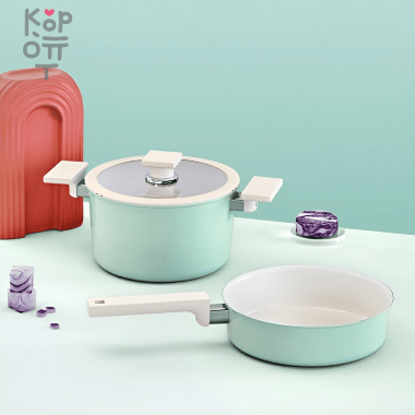 IH кастрюля HappyCall ADD Z Blanc Мята — Корейские товары для всей семьи(КорОпт)