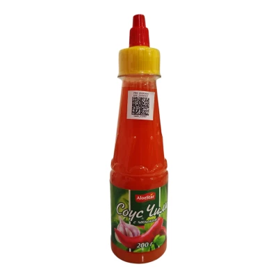 AloeStar — Garlic Chili Sauce — Соус чили с чесноком — 200 г — коробка 24 шт