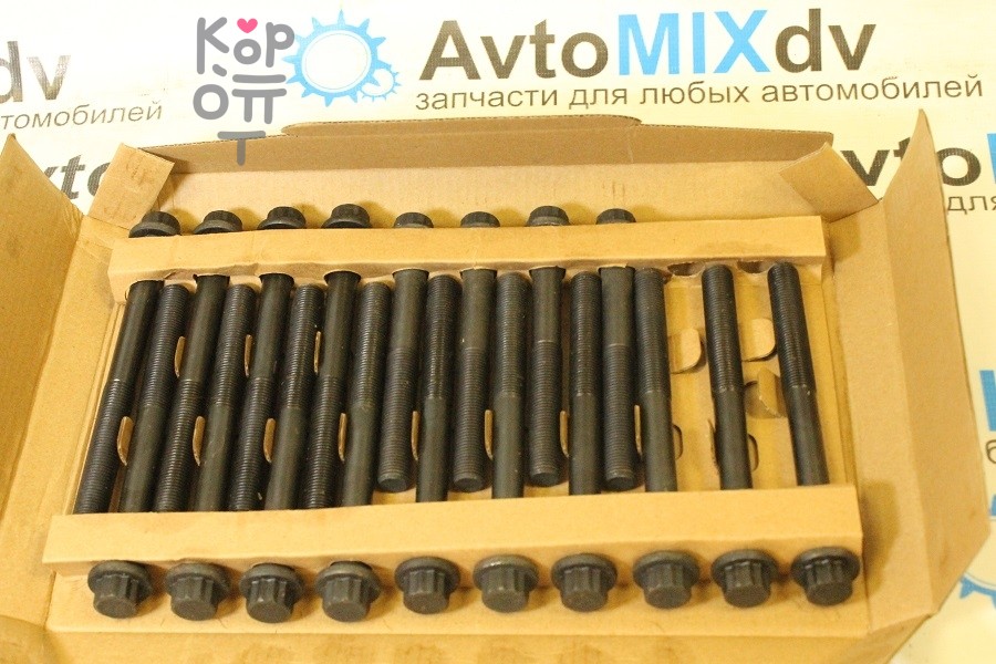 Болт ГБЦ 3L / 2L / 5L 90910-02080, 90910-02081 M12x1.25x107, M12x1.25x127 набор 18шт. AVTOSTAMP
