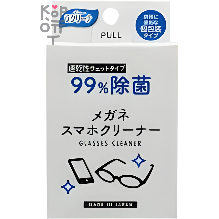 Showa Shiko Megane - Влажные салфетки для очищения очков 25шт.