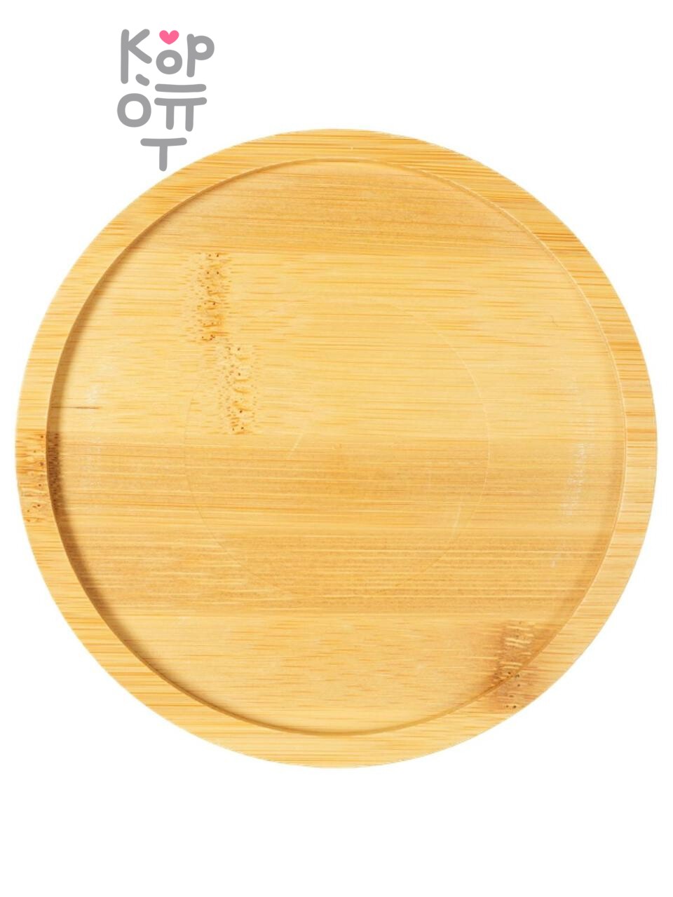 Миска Mr.Kranch Bamboo Пончик керамическая голубая на бамбуковой подставке 250мл.