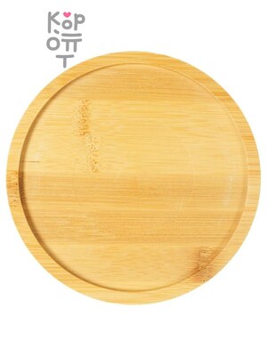 Миска Mr.Kranch Bamboo Пончик керамическая голубая на бамбуковой подставке 250мл.