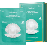 JMsolution Marine Luminous Pearl Deep Moisture Mask Pearl - Трехступенчатая тканевая маска с экстрактом белого Жемчуга 30мл.