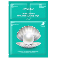 JMsolution Marine Luminous Pearl Deep Moisture Mask Pearl - Трехступенчатая тканевая маска с экстрактом белого Жемчуга 30мл.