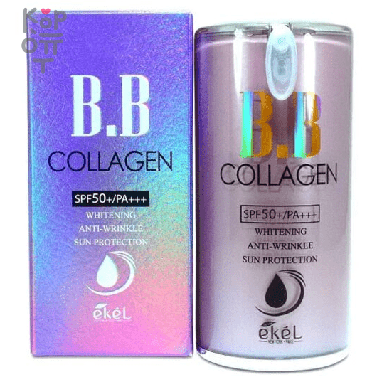 Ekel Whitening Anti-Wrinkle Sun Protector SPF50+ PA+++  -  Антивозрастной BB крем с осветляющим эффектом SPF50+ PA+++ 50мл., купить с доставкой на дом фото 1 — Корейские товары для всей семьи(КорОпт)