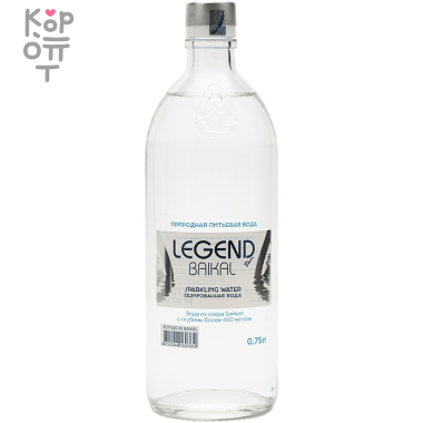 Вода питьевая природная "Legend of Baikal" газированная, стекло &mdash; Корейские товары для всей семьи(КорОпт)