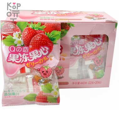 Маршмеллоу Q Love Сэндвич Любовь с Клубничным джемом &mdash; Корейские товары для всей семьи(КорОпт)