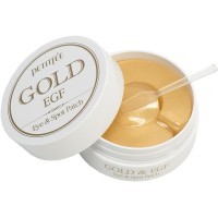 PETITFEE Gold EGF Eye & Spot Patch Гидрогелевые патчи для кожи вокруг глаз и для проблемных участков кожи лица с золотом и EGF, 60шт.