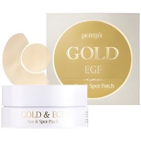 PETITFEE Gold EGF Eye & Spot Patch Гидрогелевые патчи для кожи вокруг глаз и для проблемных участков кожи лица с золотом и EGF, 60шт.