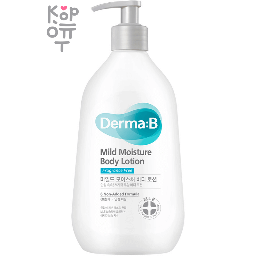 Derma B Mild Moisture Body Lotion - Ламеллярный лосьон для тела для чувствительной кожи 400 мл