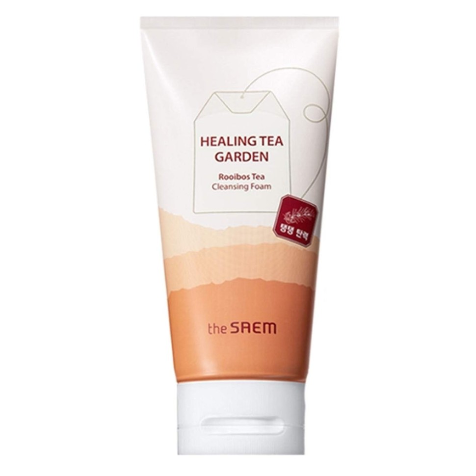 The Saem Healing Tea Garden Rooibos Tea Cleansing Foam — Пенка для умывания с экстрактом чая ройбуш, 150 миллилитров