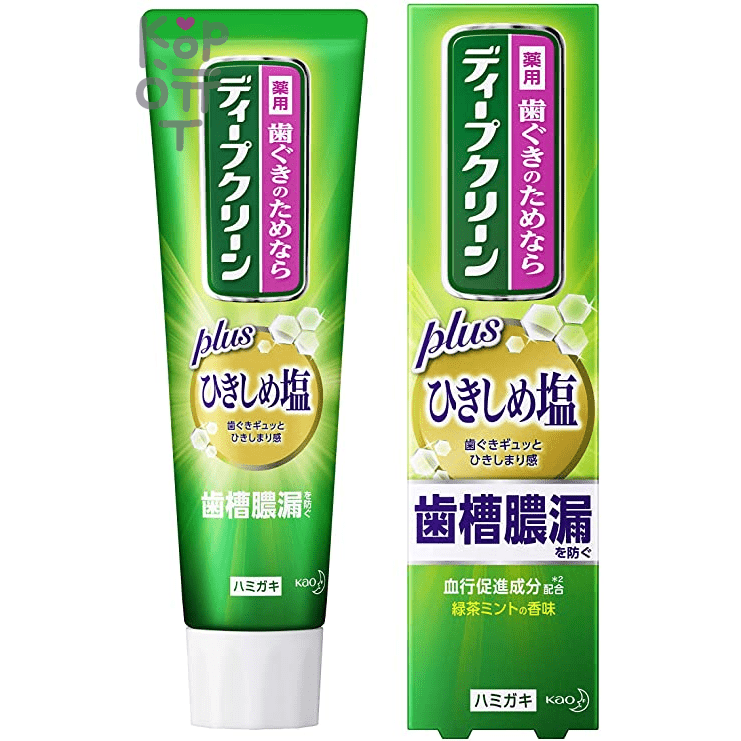 KAO Deep Clean medicated toothpaste squeezing salt - Лечебная зубная паста глубокой очистки с выдавливанием соли, 100гр.