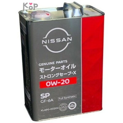 NISSAN STRONG SAVE X 0W20 SP - Моторное масло для бензиновых двигателей 4л.