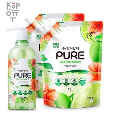 Pigeon Pure Virgin Mojito Гель для мытья посуды с ароматом Девственный Мохито &mdash; Корейские товары для всей семьи(КорОпт)