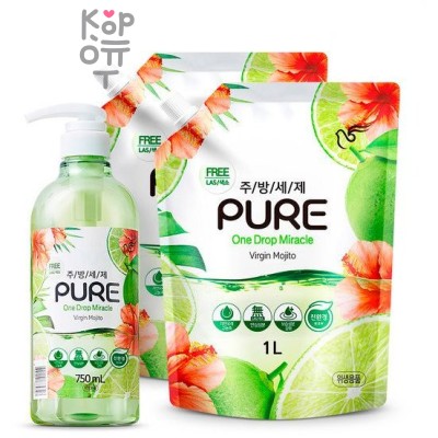Pigeon Pure Virgin Mojito Гель для мытья посуды с ароматом Девственный Мохито