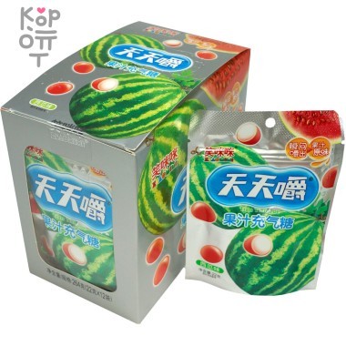 Драже XiaoMiMi с фруктовым соком и вкусом Арбуза — Корейские товары для всей семьи(КорОпт)