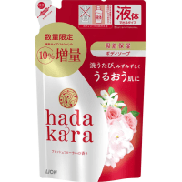 LION Hadakara Body Soap Floral Bouquet Fragrance - Увлажняющее мыло для тела с ароматом цветочного букета