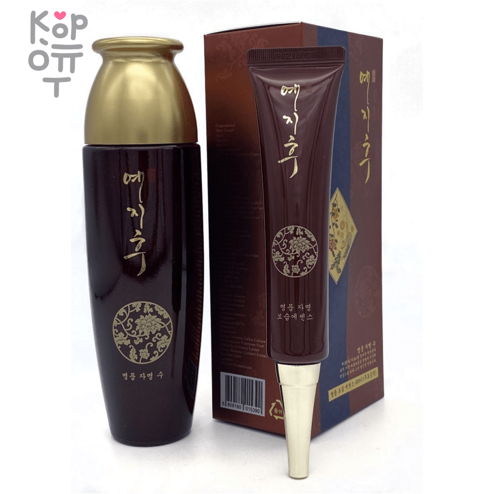 Bergamo Yezihu Skin Toner + Yezihu Moisture Essence - Тонер + эссенция с экстрактом красного Женьшеня, 150мл. + 40мл.  фото 1 &mdash; Корейские товары для всей семьи(КорОпт)