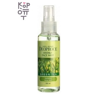 Deoproce Well-Being Hydro Face Mist Green Tea — Увлажняющий мист для лица с экстрактом зелёного чая, 100 мл