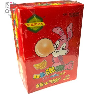 Жевательная резинка Alan - Цветной пузырь со вкусом Банана — Корейские товары для всей семьи(КорОпт)