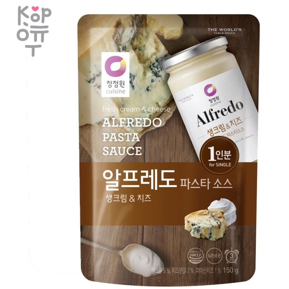 Daesang Alfredo Pasta Sauce - Сливочно-сырный соус для пасты Альфредо 150гр., купить с доставкой на дом фото 1 — Корейские товары для всей семьи(КорОпт)