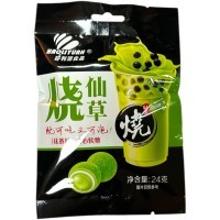 Конфеты мягкие Haoliyuan Bubble Tea Mochi с жидким центром и вкусом Бабл Чая Матча