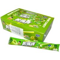 Жевательная конфета тянучка Suan Foods Yogurt Кислая помадка с витамином С, со вкусом и соком Яблока