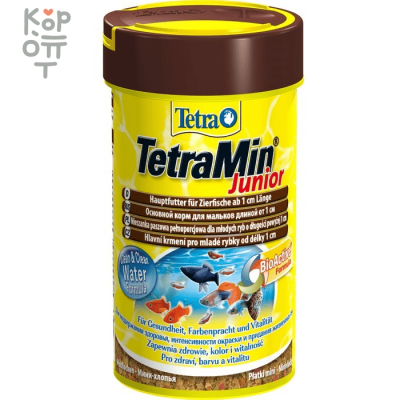 TetraMin Junior корм в хлопьях для молоди рыб 100 мл