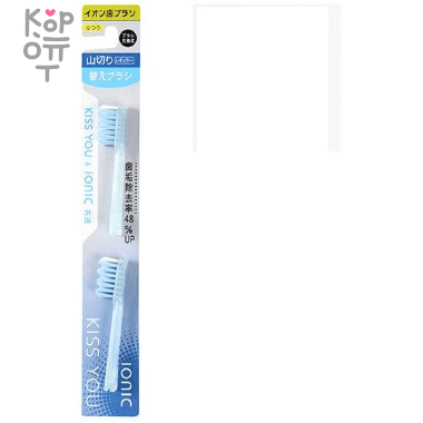 Hukuba Dental Kiss You Replacement Brush - Сменные головки для ионной зубной щётки КЛАССИЧЕСКОЙ с КОСЫМ срезом 2шт. &mdash; Корейские товары для всей семьи(КорОпт)