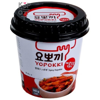 Yopokki Spicy and Sweet - Рисовые клецки с остро-сладким соусом, 140 г