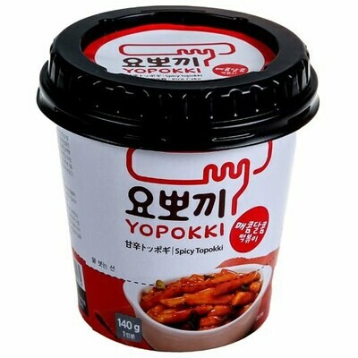 Yopokki Spicy and Sweet - Рисовые клецки с остро-сладким соусом, 140 г