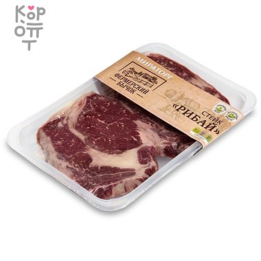 Мираторг Фермерский Бычок Рибай  - Стейк из говядины 500гр.    &mdash; Корейские товары для всей семьи(КорОпт)