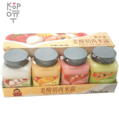 Желе йогуртовое Yogurt &amp; Sago Sauce с фруктовыми вкусами — Корейские товары для всей семьи(КорОпт)