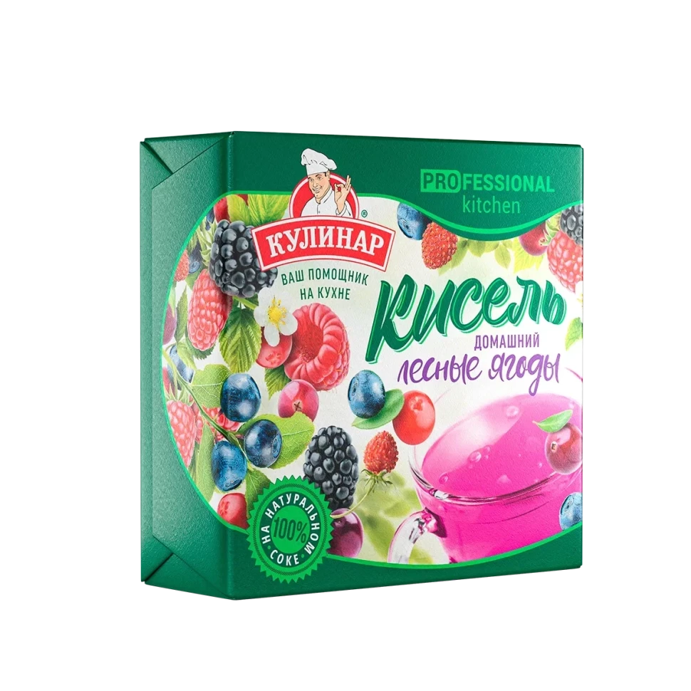 Кулинар — Forest Berry Kissel — Кисель «Лесная ягода» — 220 г — коробка 36 шт