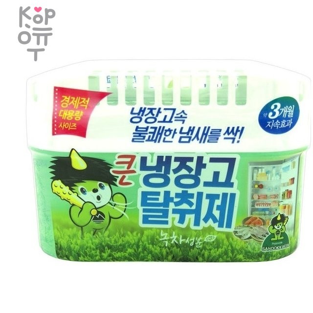 Sandokkaebi ODOR FRI - Ароматизатор-освежитель для холодильника c ароматом зеленого чая 420гр., купить с доставкой на дом фото 1 — Корейские товары для всей семьи(КорОпт)