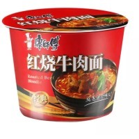 Лапша быстрого приготовления Kang Shi Fu Roasted Beef Noodle с тушеной говядиной, 122гр.