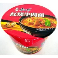 Лапша быстрого приготовления Kang Shi Fu Roasted Beef Noodle с тушеной говядиной, 122гр.
