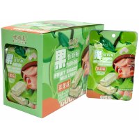 Жевательная конфета Fubaijia Fruit Shake Milk Candy - Молочная нуга с Голубикой