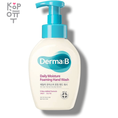 DERMA:B Daily Moisture Foaming Hand Wash - Антибактериальное мыло-пенка для рук с запахом Ванили, 500 мл