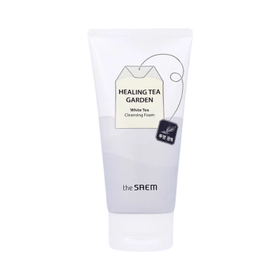 The Saem Healing Tea Garden White Tea Cleansing Foam — Пенка для умывания с экстрактом белого чая, 150 миллилитров